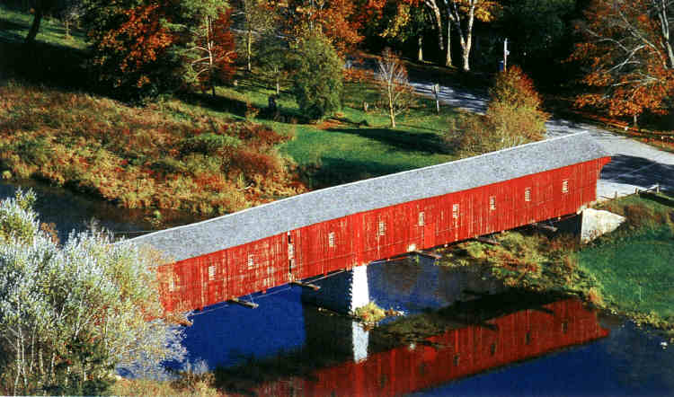 Last remaining Ontario covered bridge in West Montrose (built in 1881) Photo by Carl Hiebert